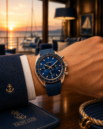 Parusio mens chronograph blue - parusio,