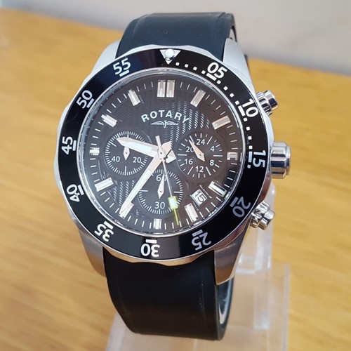 Mens black rubber - black, rotary