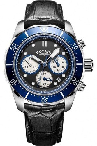 Rotary chronograph watch - rotary, blue