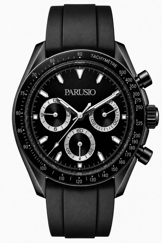 Parusio vk63 chronograph black - parusio,