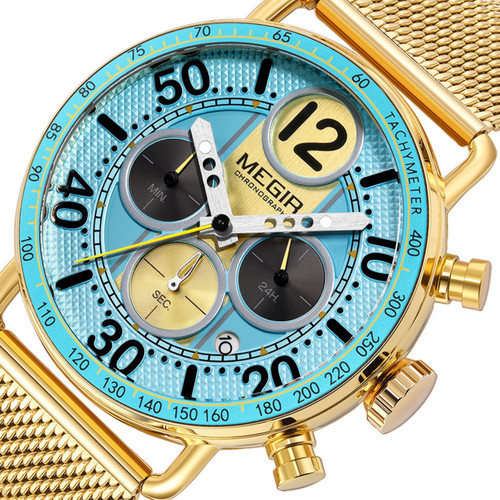 Men quartz chronograph watch - quartz,